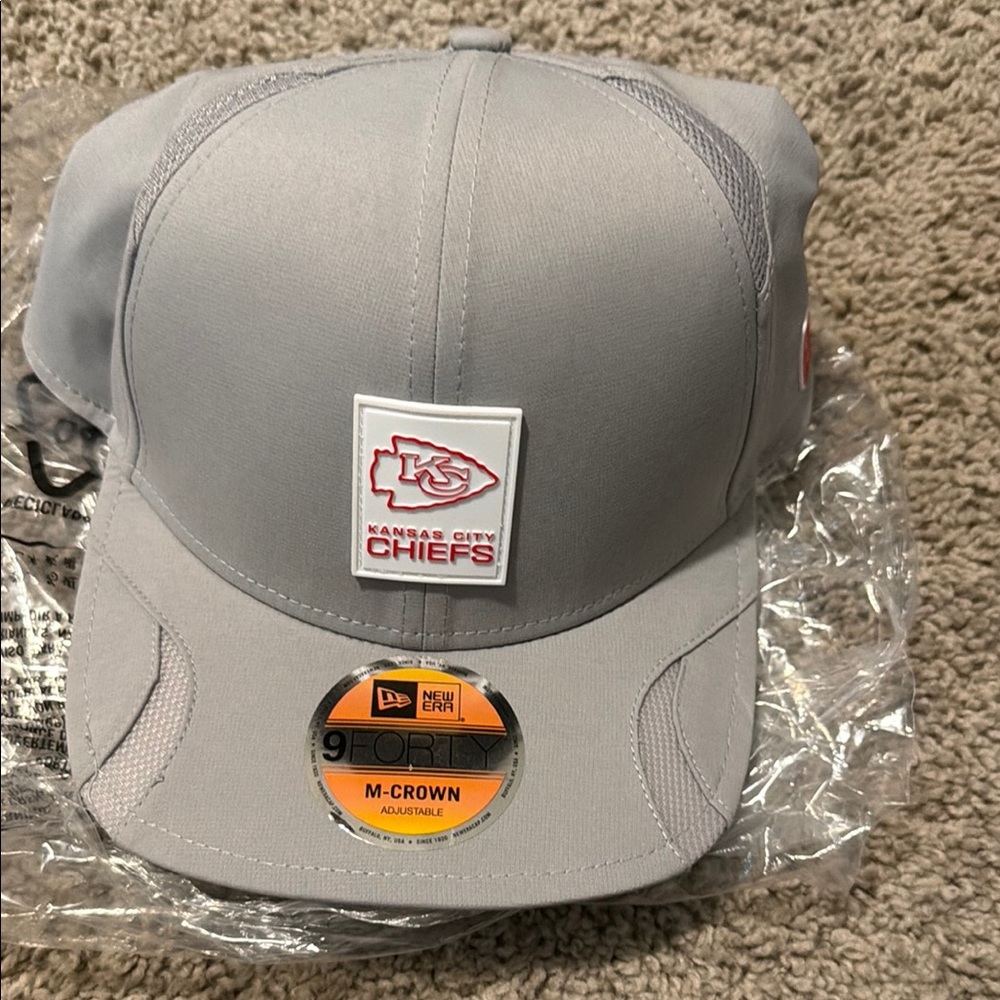 New Era Kansas City Chiefs Gray Hat NWT